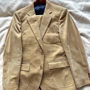 J. Crew Ludlow corduroy suit in tan, size 38S